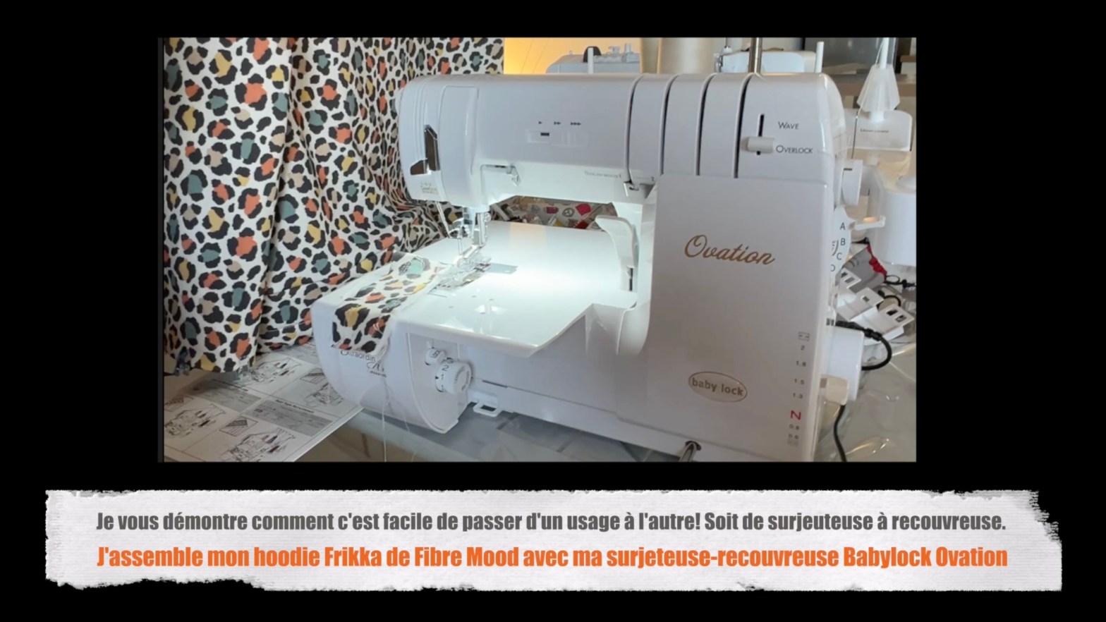 Je vous démontre comment c'est facile de passer d'un usage à l'autre sur la baby lock Ovation!