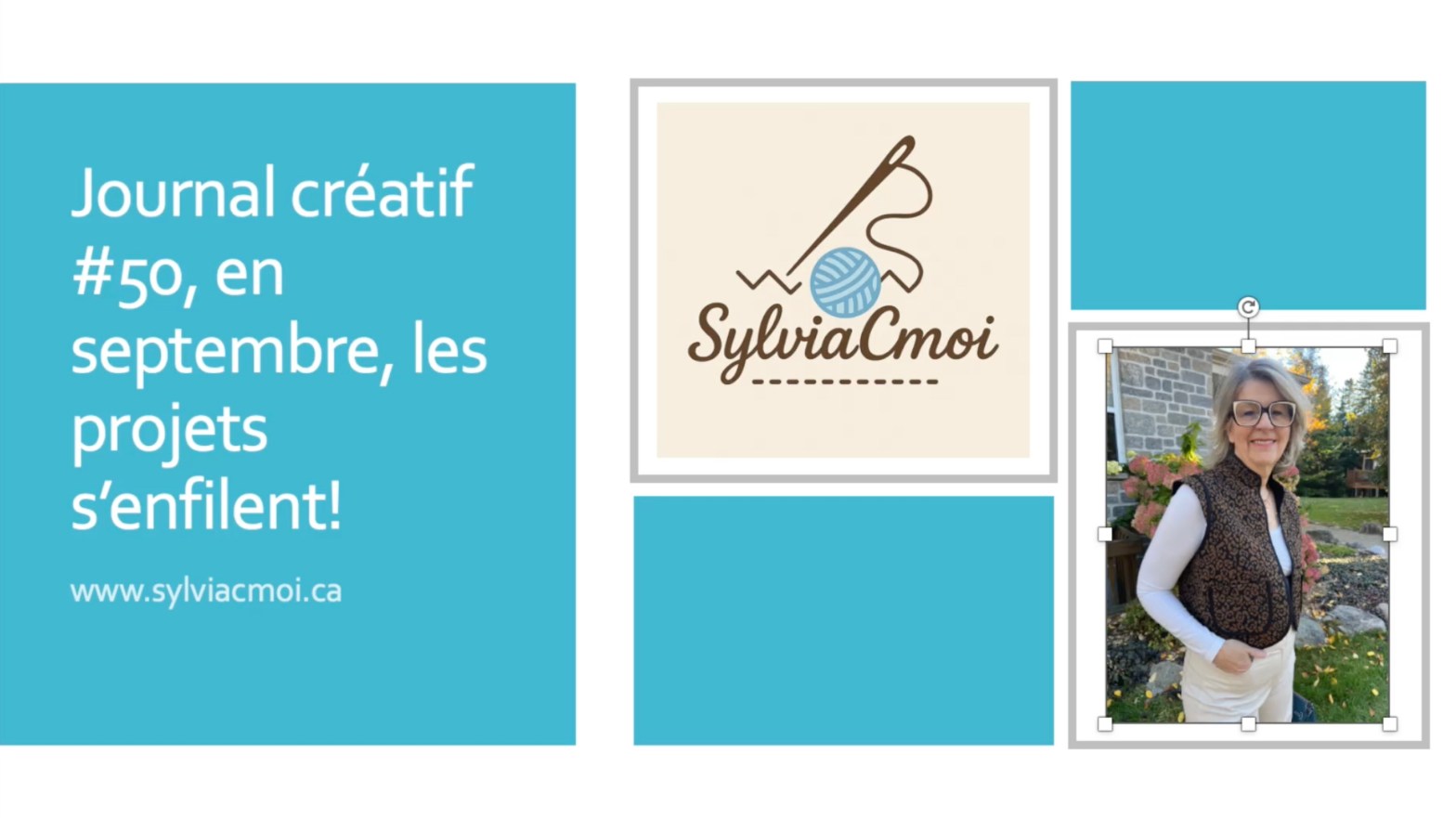 Journal créatif #50, en septembre, les projets s'enfilent pour l'automne!